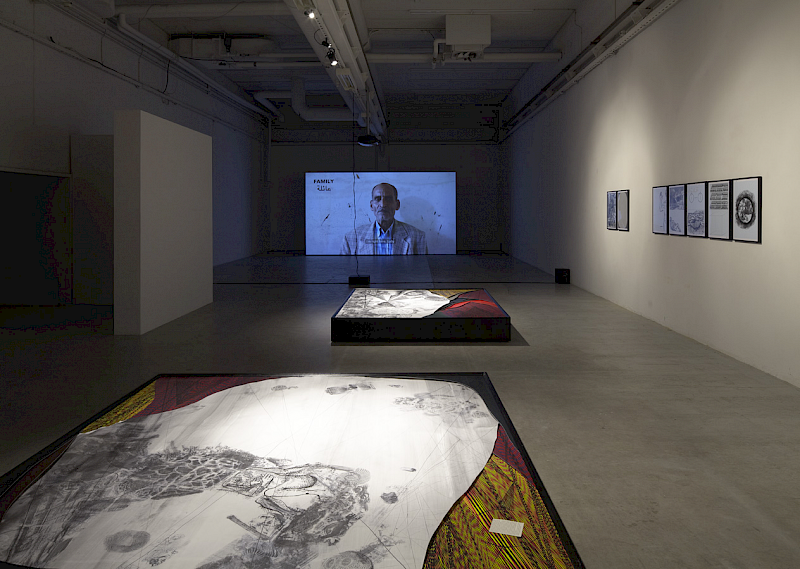 Installation view from "Disastrous Dialogue" – IMO Projects, Copenhagen, Denmark