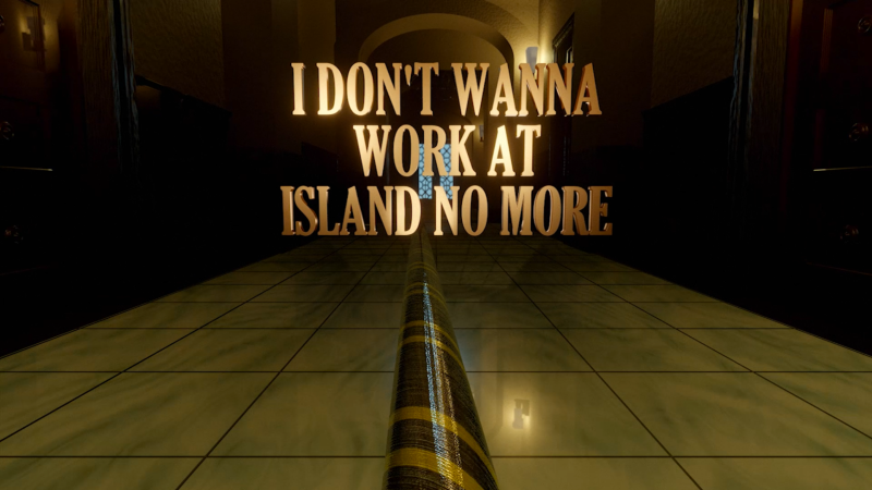 Cable ITCH (I don't wanna work at Island no more), Still from video