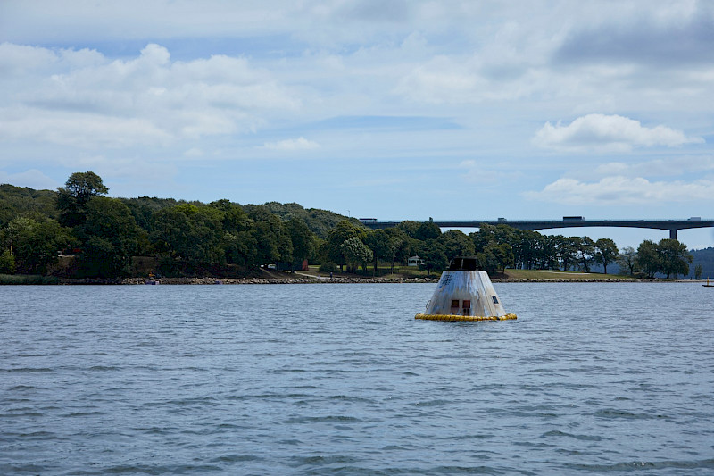 Re-Re-Entry (Splashdown), Installation View from "Floating Art" - Vejle Museum of Art, DK