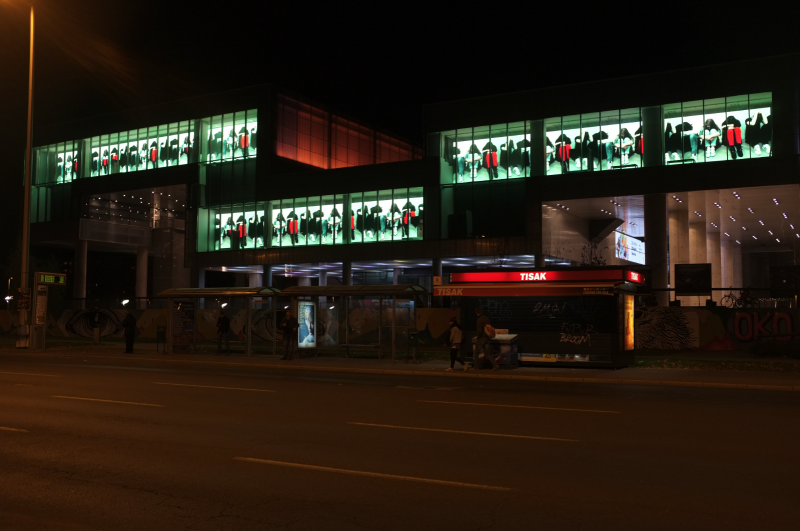 13 Channel Video Remix, Installation View from Museum of Contemporary Art Zagreb